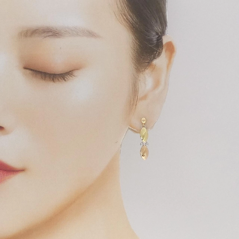 K18 Ba màu Bông tai - Hàng hiệu Chính hãng 870516