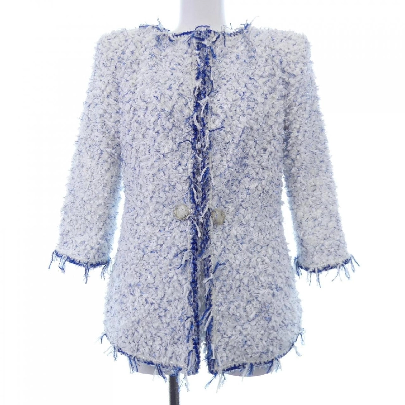 Áo khoác không cổ CHANEL 633458