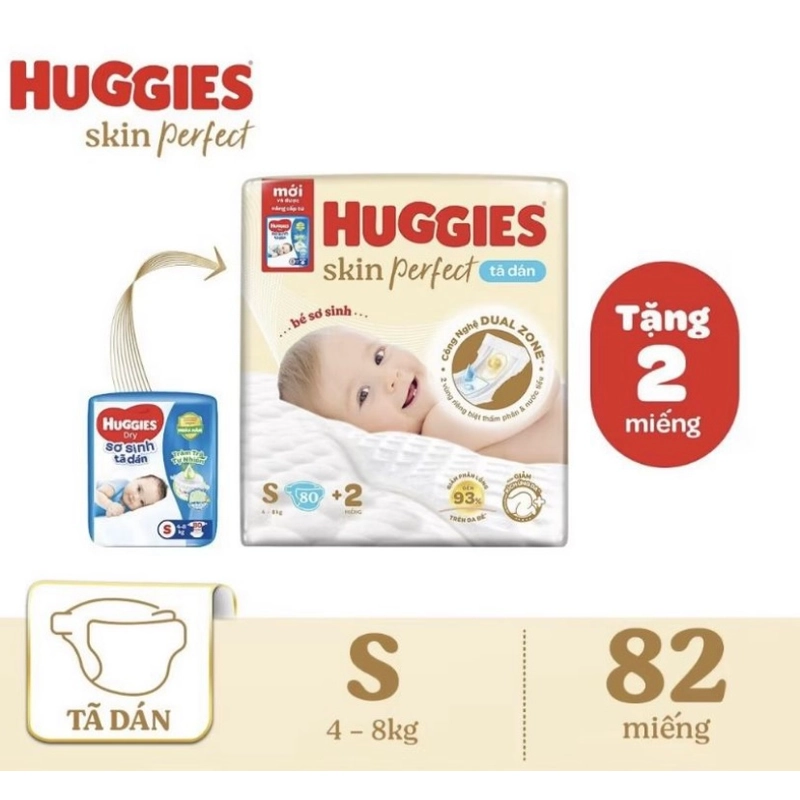 Tã dán huggies 82mieng size S  355635