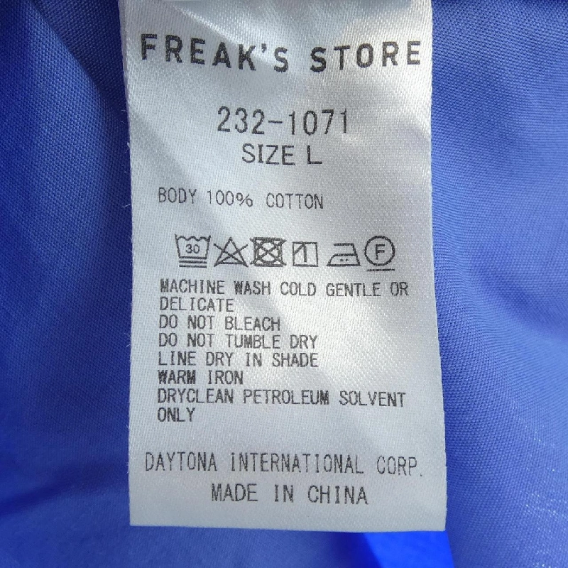Cửa hàng FREAK'S STORE S／S áo sơ mi - Hàng hiệu Authentic 891919