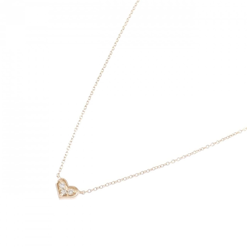 K10PG Dây chuyền kim cương hình trái tim - Hàng hiệu Authentic 861346