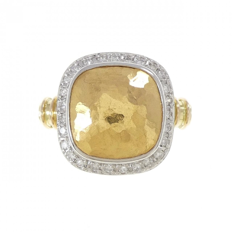 K18YG/Vàng nguyên chất/PT900 Nhẫn kim cương 0.24CT - Hàng hiệu Chính hãng 855428