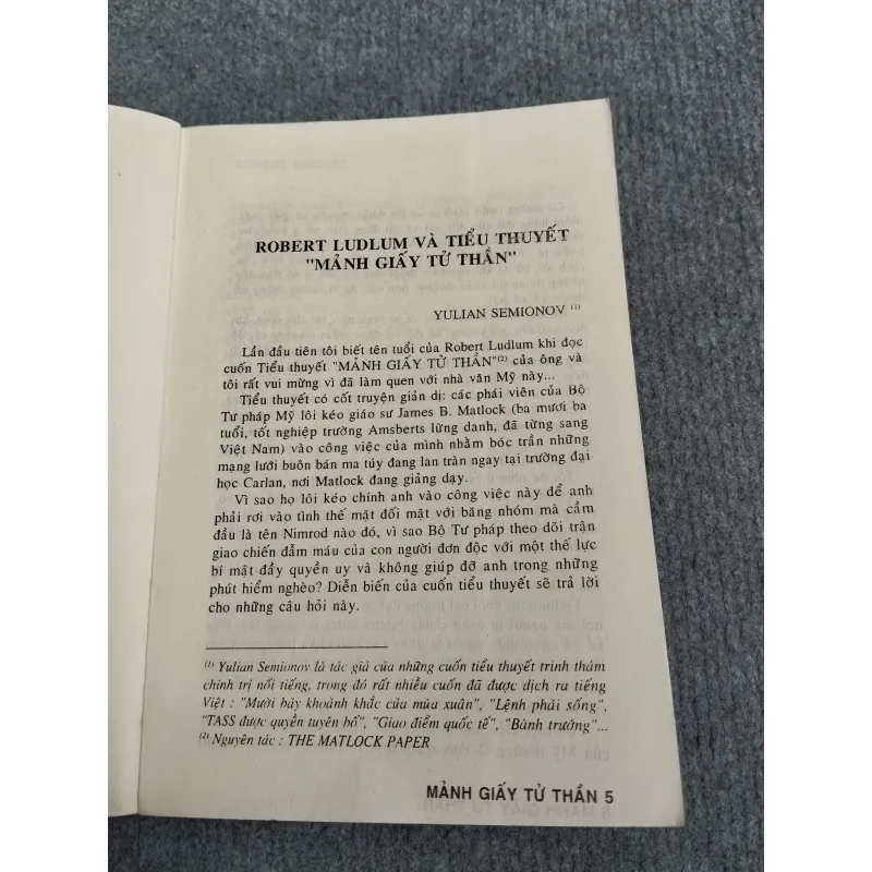 MẢNH GIẤY TỬ THẦN - ROBERT LUDLUM 574374