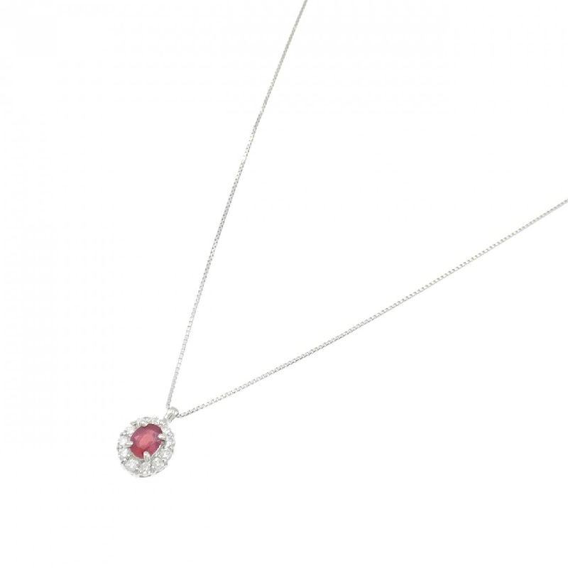 Dây chuyền ruby PT900/PT850 0.33CT - Hàng hiệu Authentic 858831