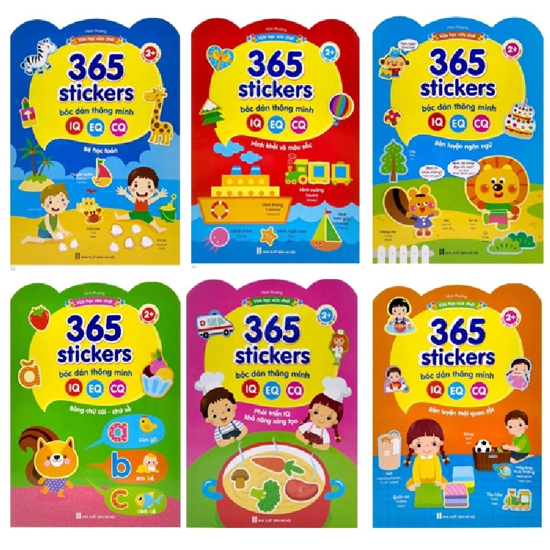 Bộ Sách Vừa Học Vừa Chơi - 365 Sticker Bóc Dáng Thông Minh (Song Ngữ Việt Anh - Dành Cho Trẻ 2-6 Tuổi) (Bộ 6 Cuốn) 275629