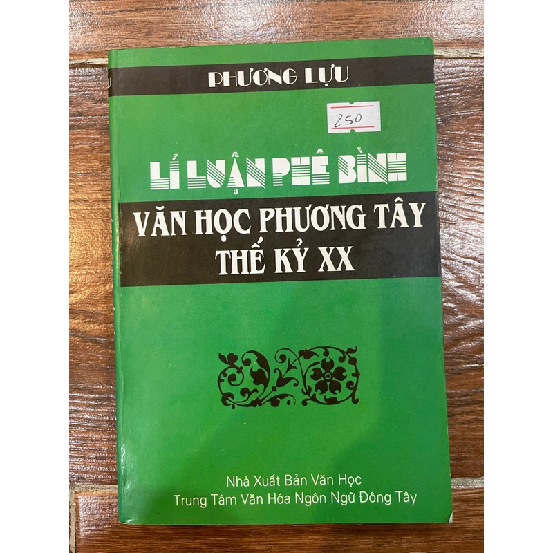 Lí luận phê bình Văn học phương Tây thế kỷ XX (k1) 325361