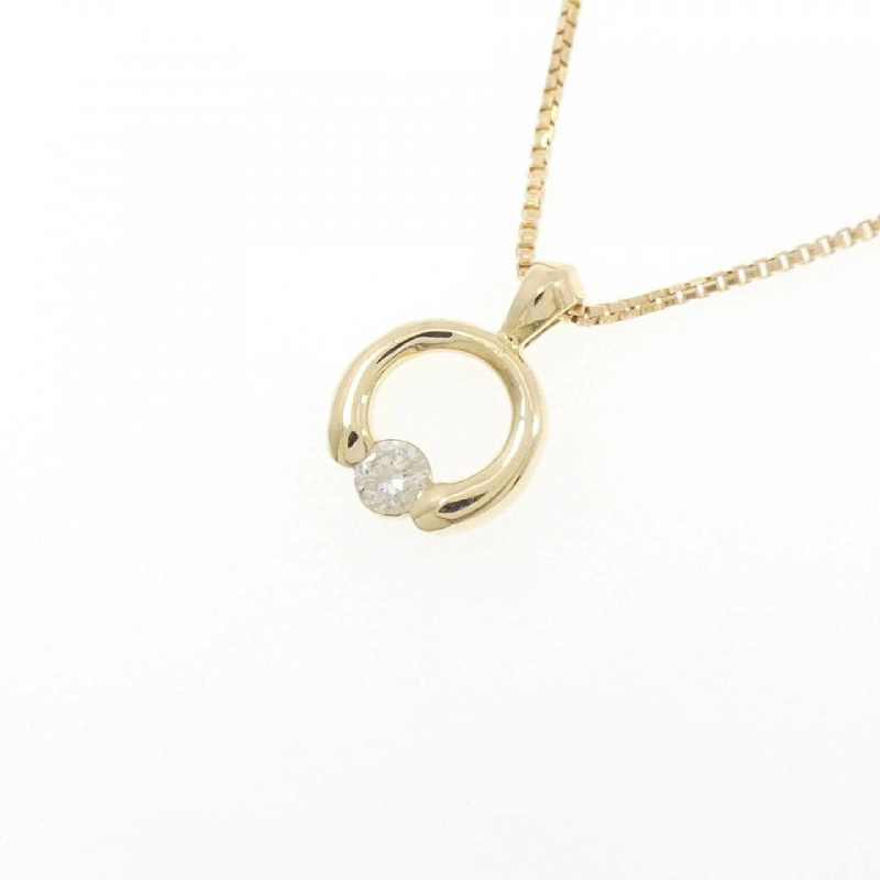 Dây chuyền kim cương K18YG 0.05CT - Hàng hiệu chính hãng 855675