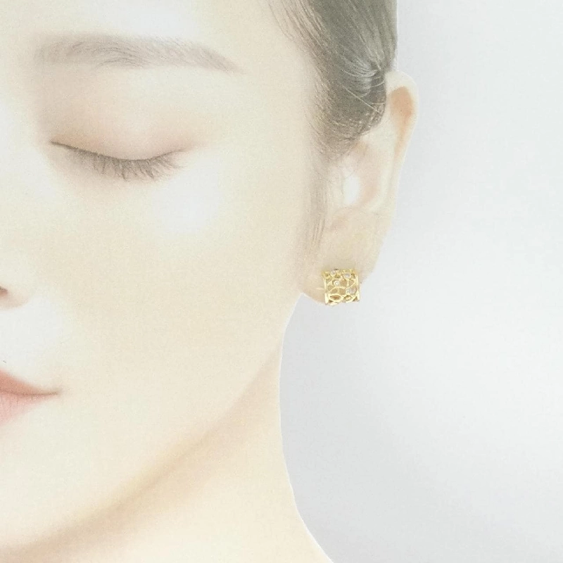 K18YG Bông tai kim cương - Hàng hiệu Chính hãng 867986