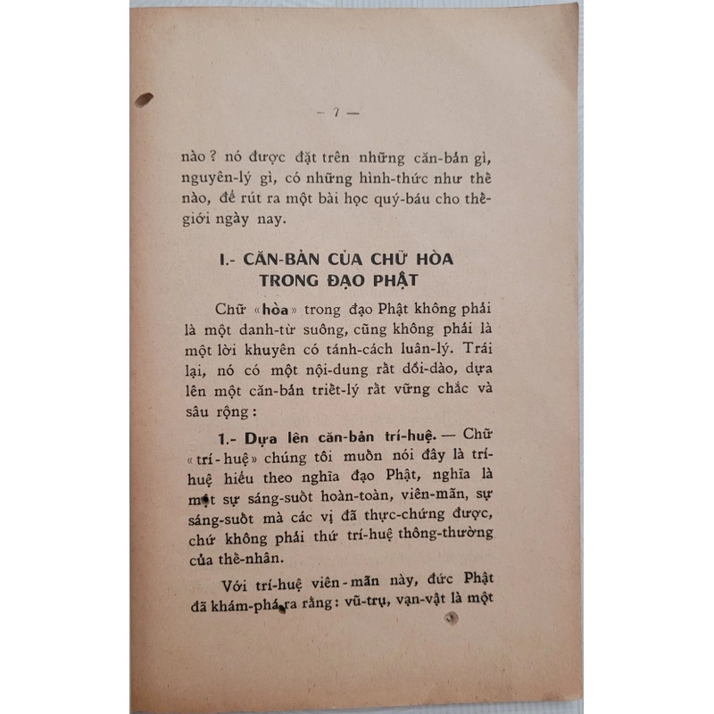 Chữ hòa của đạo Phật - Thích Thiện Hoa (sách xưa) 388998