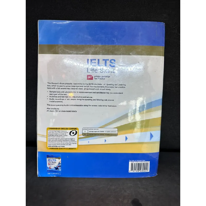 [Phiên Chợ Sách Cũ] Ielts life skills, A1, official Cambridge test practice with answers, (có ghi chữ vài trang) 1503 411417