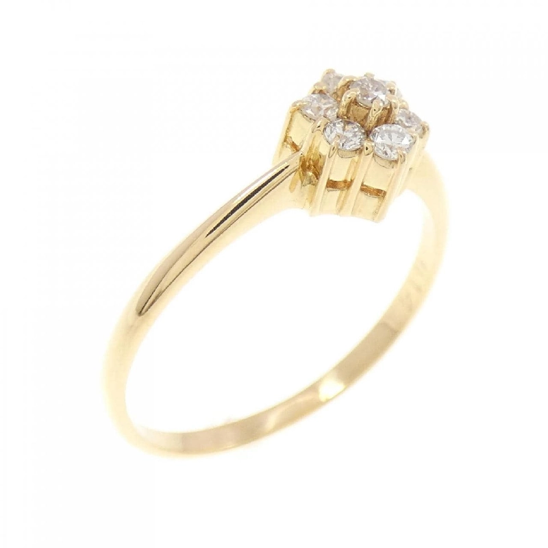 Nhẫn kim cương hoa K18YG 0.14CT - Hàng hiệu Authentic 856015