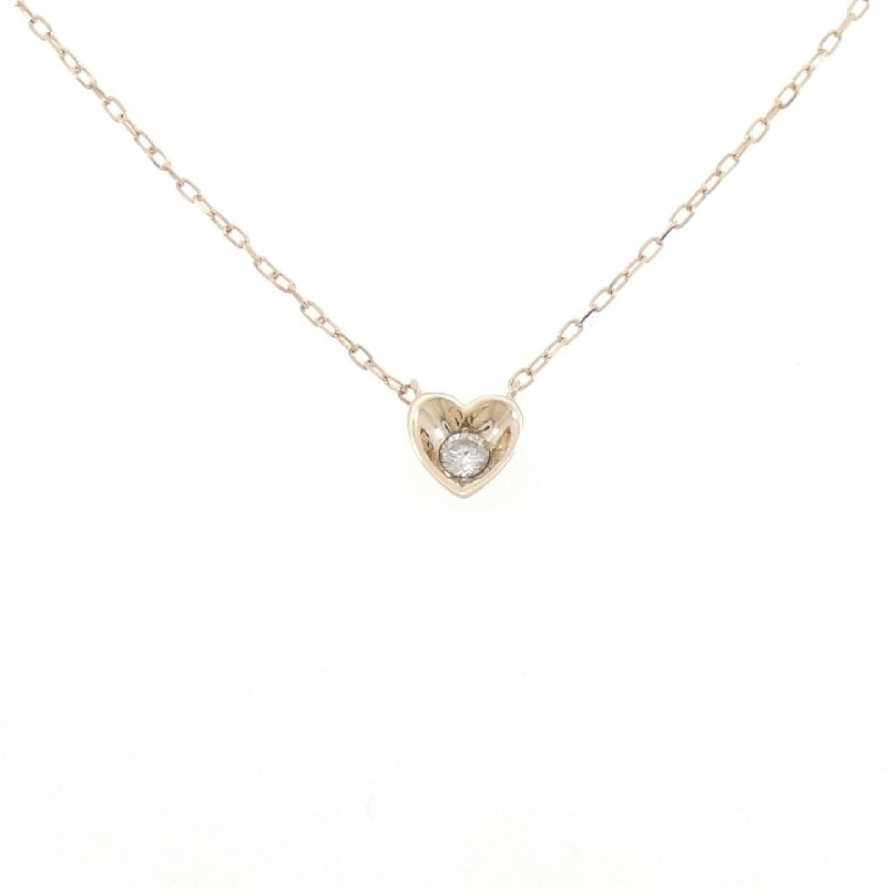 K10PG Dây chuyền kim cương hình trái tim 0.07CT - Hàng hiệu Chính hãng 857582