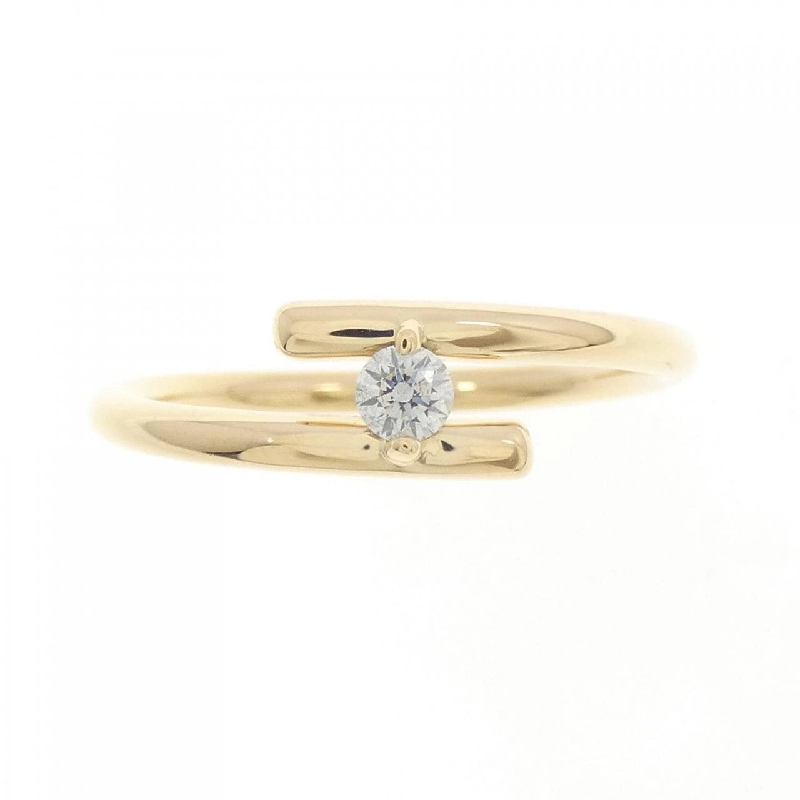 Nhẫn kim cương K18YG 0.08CT 671354