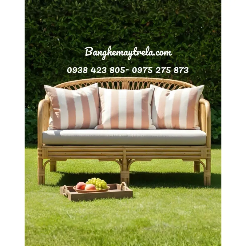 Sofa mây tre đan hiện đại phòng khách 936610