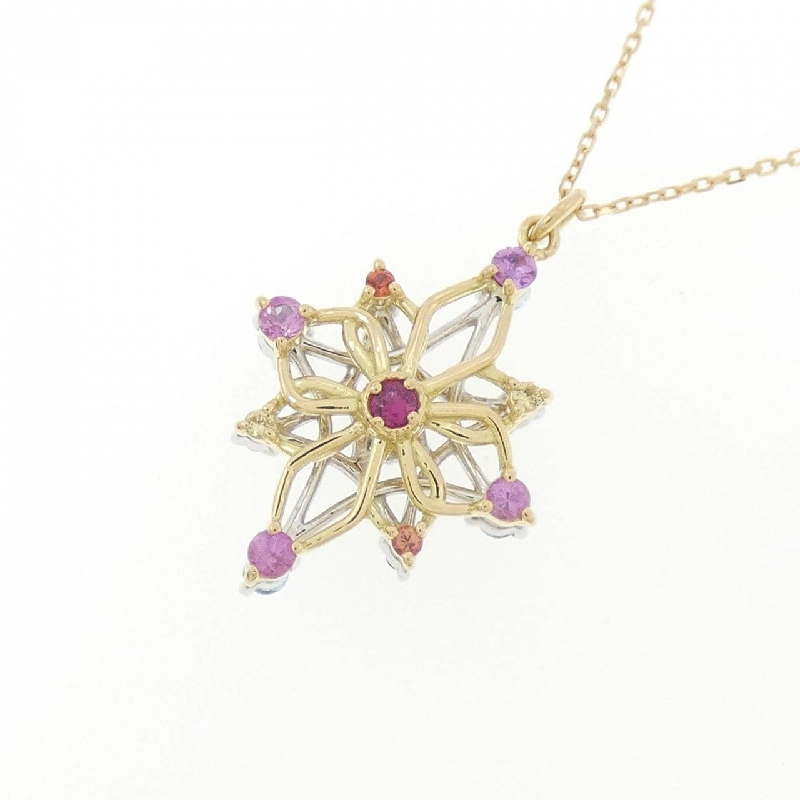 K18YG/K18WG Mặt dây chuyền đá màu - Hàng hiệu Authentic 857052