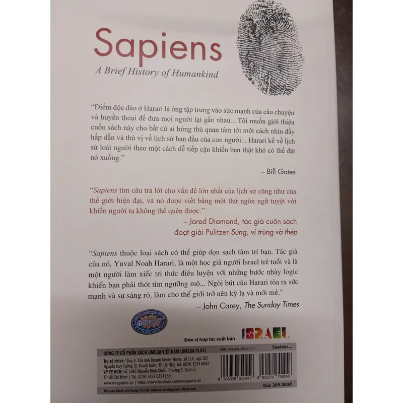 Sapiens Lược sử loài người - Sách cũ 640396