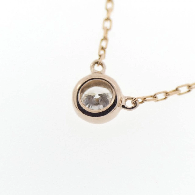 K18PG Solitaire Dây chuyền kim cương 0.10CT - Hàng hiệu Chính hãng 858112