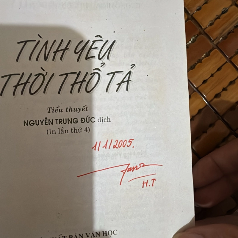 Tình yêu thời thổ tả - Gabriel Garcia Marquez 453592