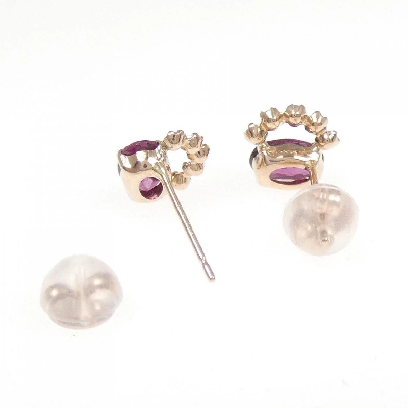 K18PG/K10PG Garnet Bông tai - Hàng hiệu Chính hãng 868890