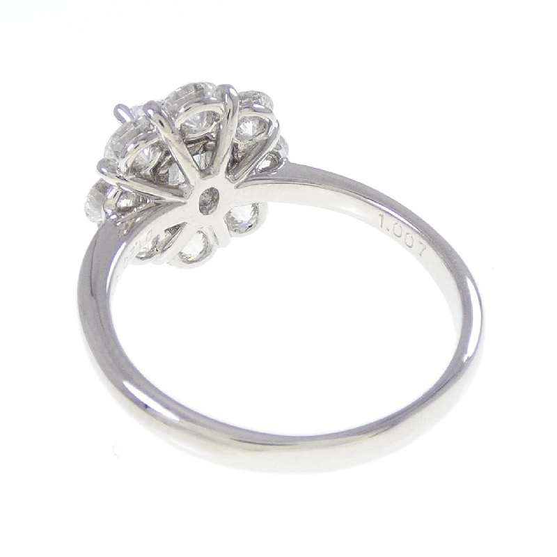 Nhẫn kim cương PT950 1.007CT E SI2 cắt hình Emerald - Hàng hiệu Authentic 873987