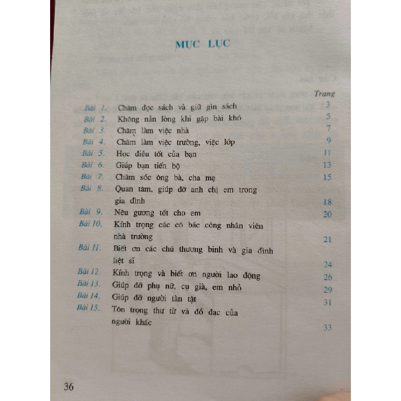 ĐẠO ĐỨC 3 - LƯU THU THỦY - 2003 - 36 trang GIÁO KHOA ANTQ0709 550202