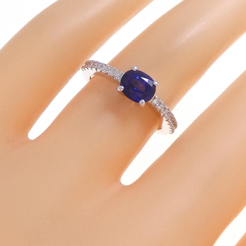 Nhẫn Sapphire K18WG 0.888CT 669539