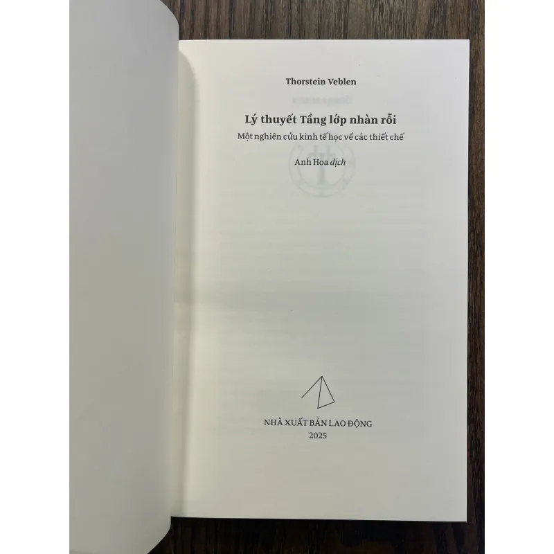 Lý thuyết tầng lớp nhàn rỗi - Thorstein Veblen, Anh Hoa dịch 939092