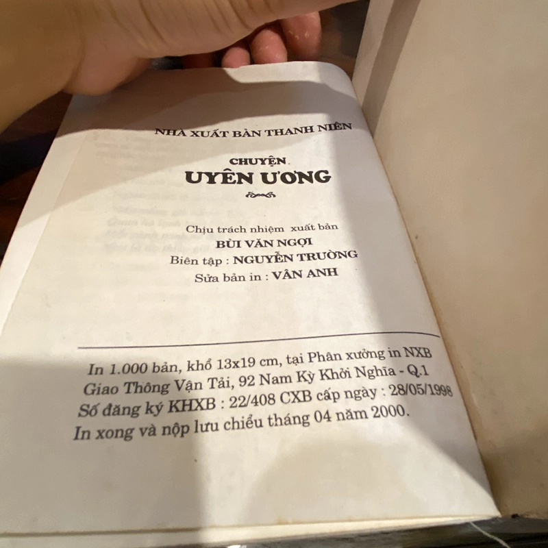 CHUYỆN UYÊN ƯƠNG (NGUYÊN TÁC UYÊN ƯƠNG PHỔ) 463220