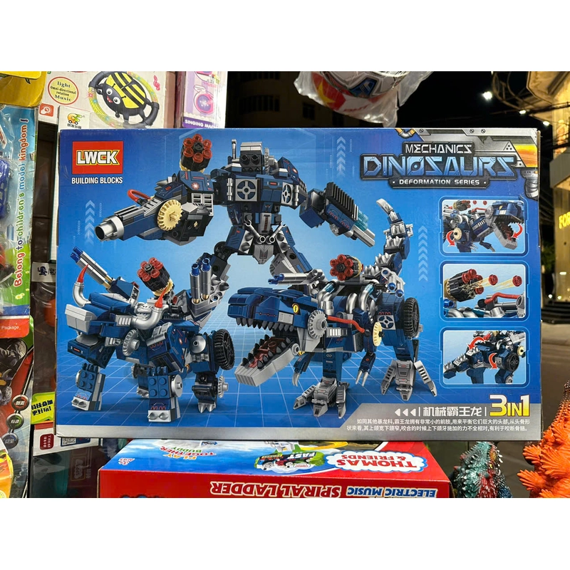 LWCK 60035 Đồ chơi lắp ghép thế giới khủng Long 3in1 Mechanics Dinosaurs T.Rex 296141