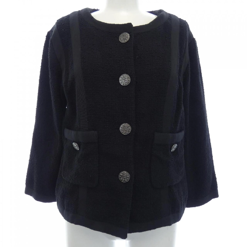 【Khuyến mãi】Áo khoác không cổ CHANEL 638733