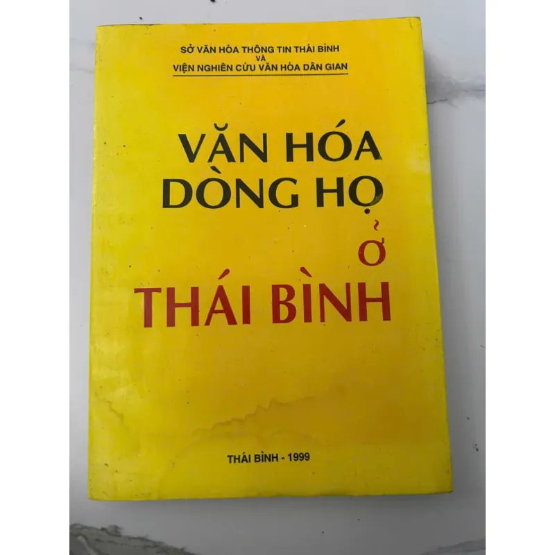 Văn Hóa Dòng Họ ở Thái Bình -  Sách Văn hóa Học 705816
