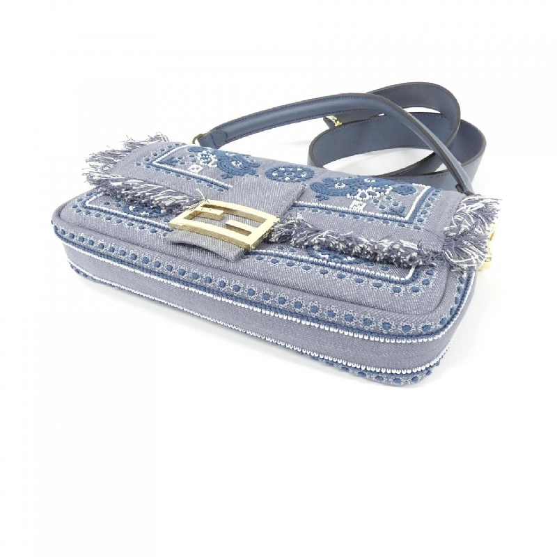 【Sản phẩm mới】Túi Fendi BAGUETTE DENIM 8BR600 AUT7 617128