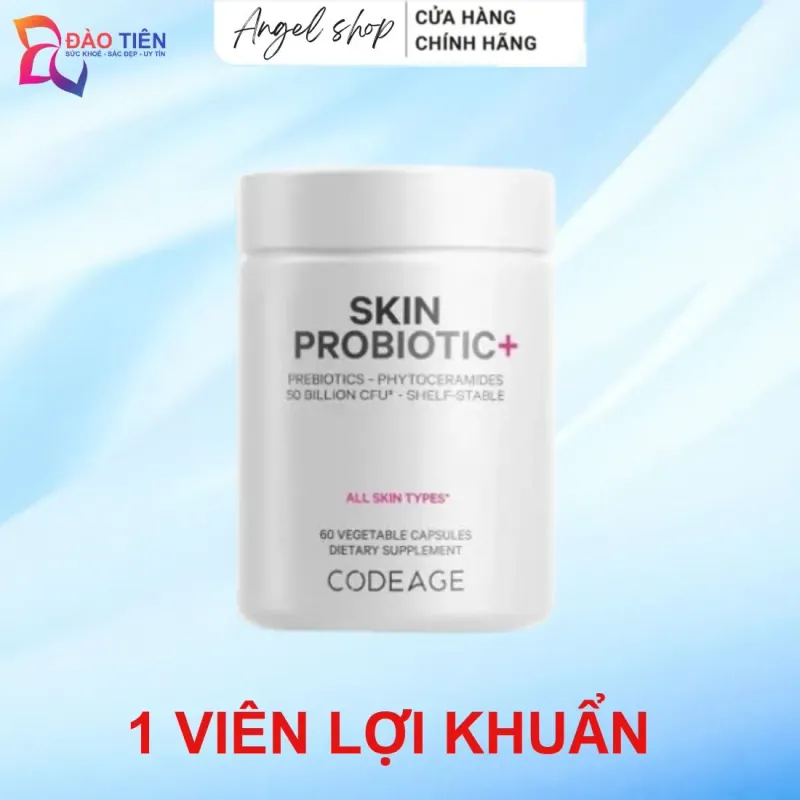 (Hàng CTY mới) Viên Hỗ Trợ Lợi Khuẩn Skin Probiotics Codeage Mỹ - 60 viên 738720