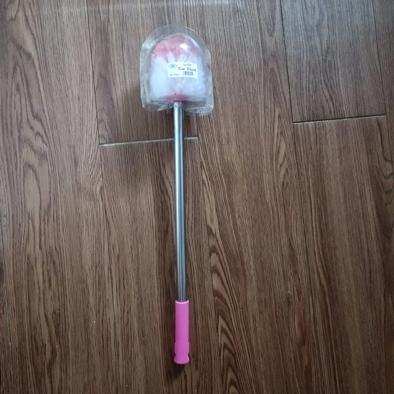 Cây chà bồn cầu, cọ toilet Kim Khánh - Đầu tròn - Sợi cước, Tay cầm nhựa, Thân Inox. 523052