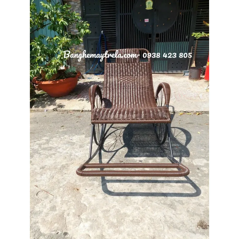 Ghế bập bênh nhựa giả mây giá rẻ 797263