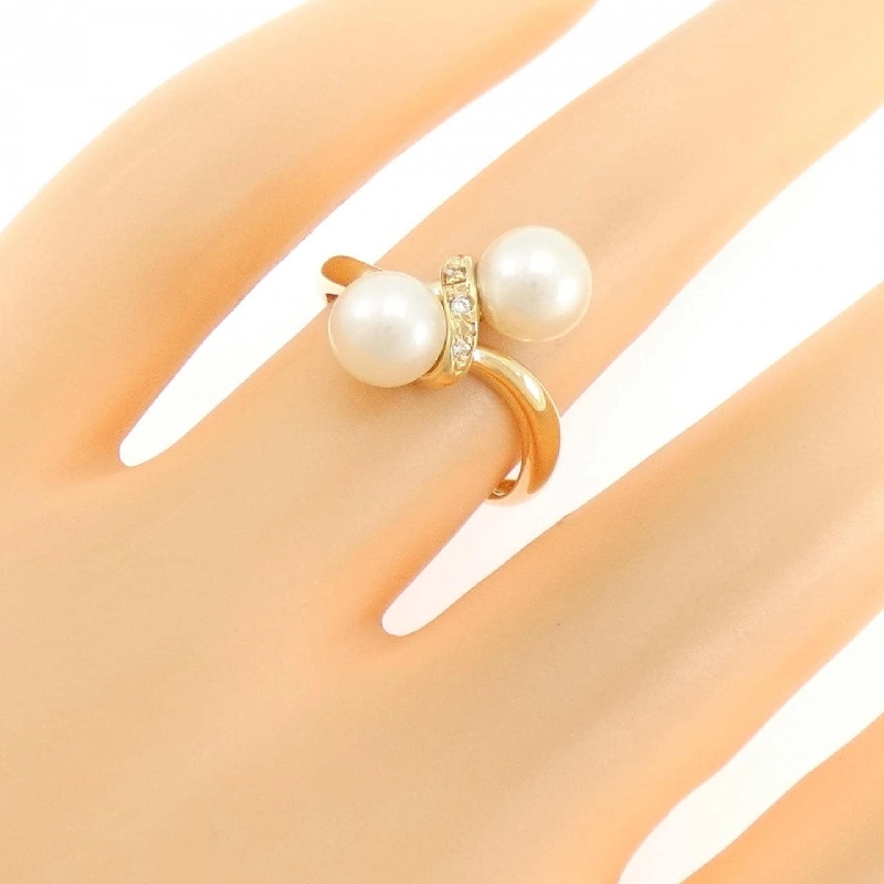 Nhẫn ngọc trai Akoya K18YG - Hàng hiệu Authentic 853212