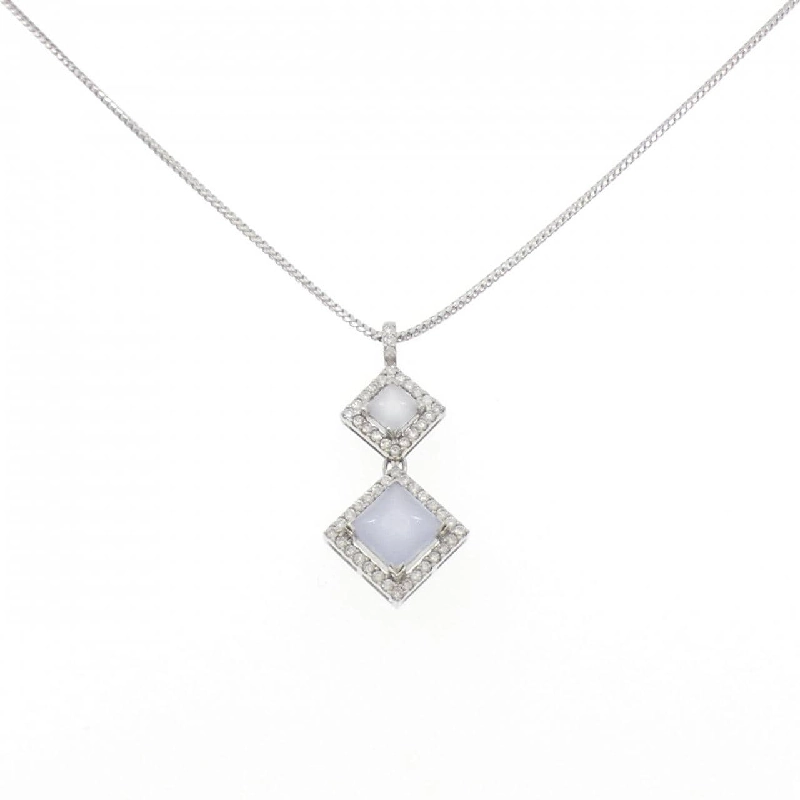 750WG Đá Chalcedony Dây Chuyền - Hàng hiệu Chính hãng 845855