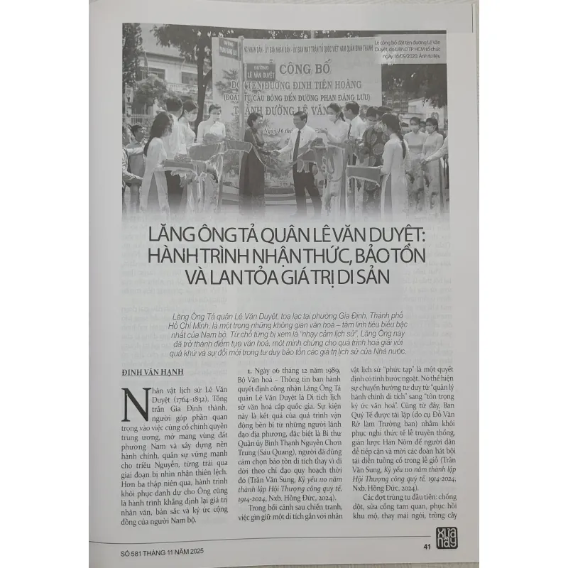 Tạp chí Xưa và nay, số 581, tháng 11/2025 (mới 100%) 753922