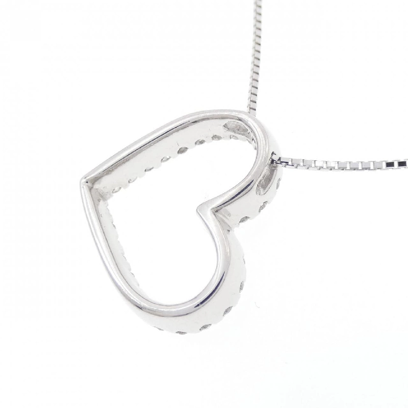 K18WG Dây chuyền trái tim kim cương 0.34CT - Hàng hiệu Chính hãng 859423