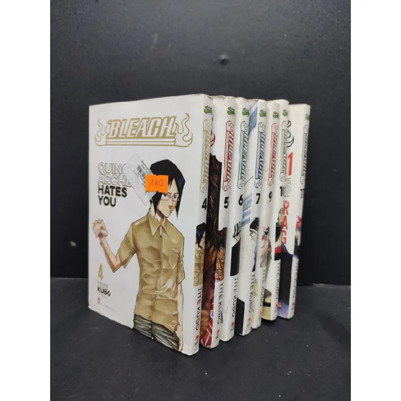 [Sách Cũ SCGR] Bộ 7 cuốn (tập 4, 5, 6, 7, 9, 10, 11) Bleach mới 70% ố vàng HCM1406 Tite Kubo TRUYỆN TRANH 685531