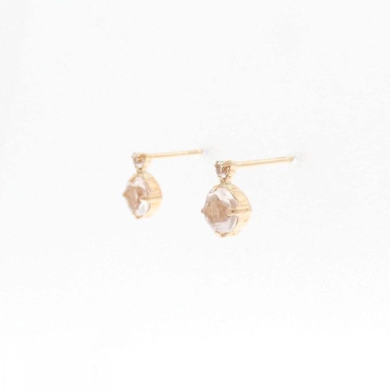 K18PG Bông tai đá hồng ngọc - Hàng hiệu Authentic 868593