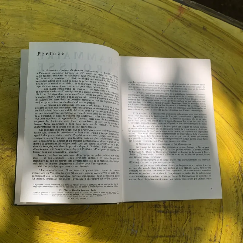 GRAM MAIRE LAROUSSE 1964 NGỮ PHÁP TIẾNG PHÁP ĐƯƠNG ĐẠI 737845