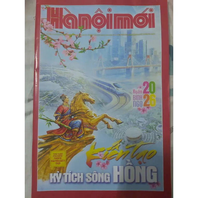 Báo Hà Nội Mới Xuân Bính Ngọ 2026, 120 trang A3 in màu sắc nét 992246