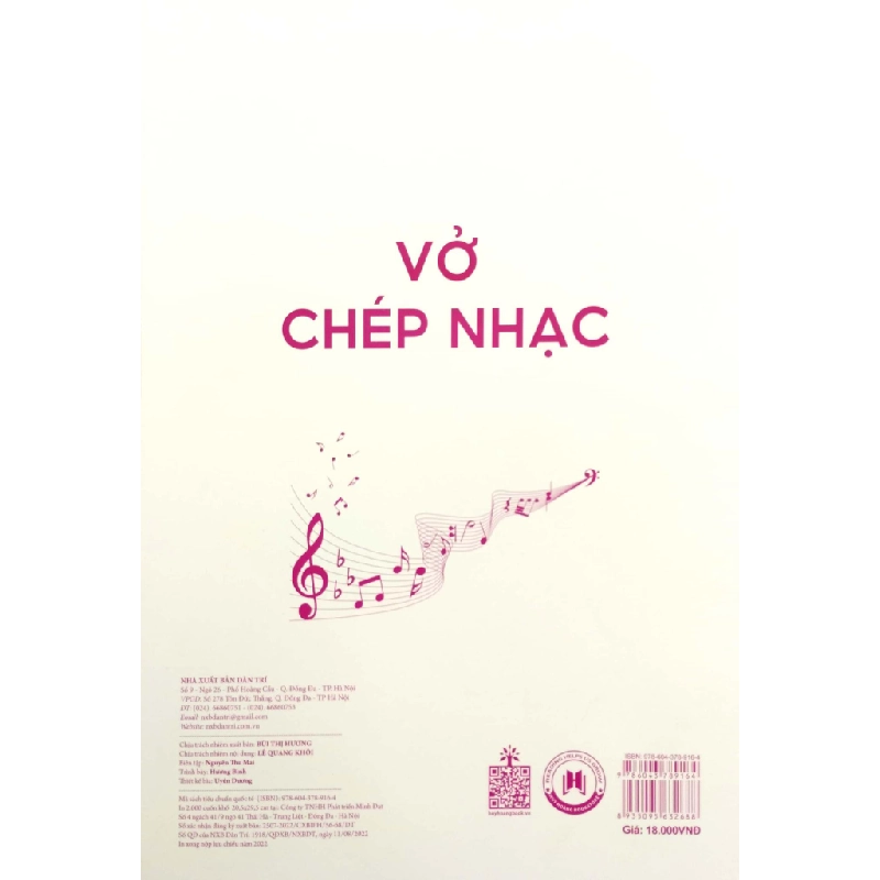 Vở Chép Nhạc - 40 Trang (Bìa Hồng) - Minh Nhật 287705