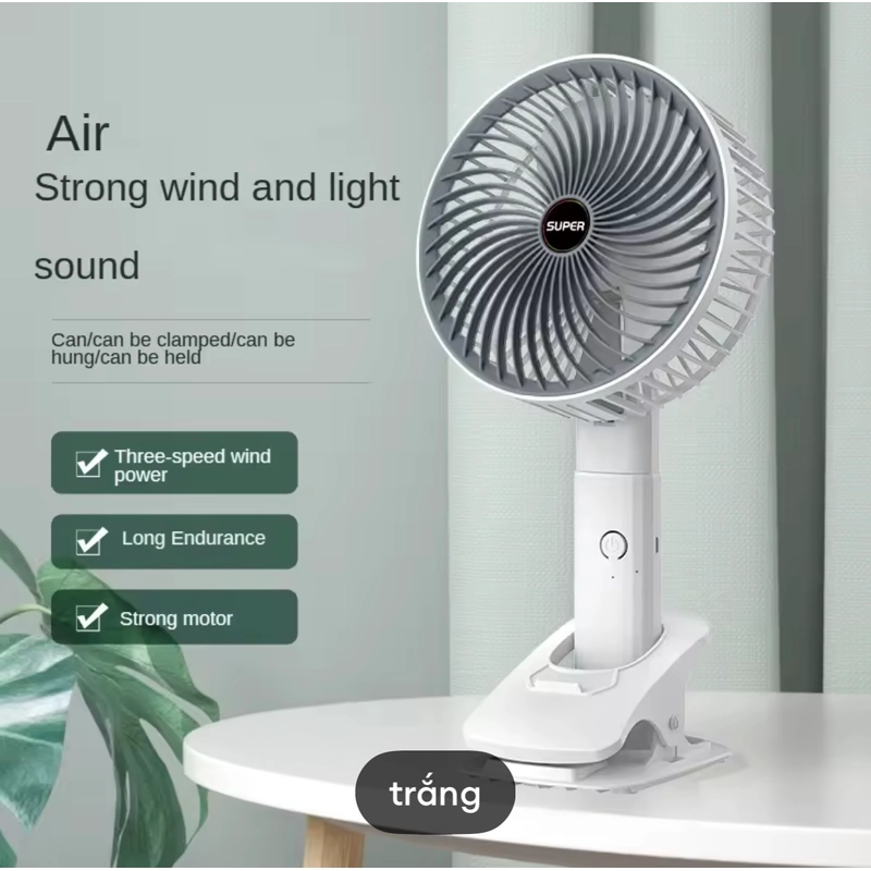 Quạt kẹp tích điện 500143
