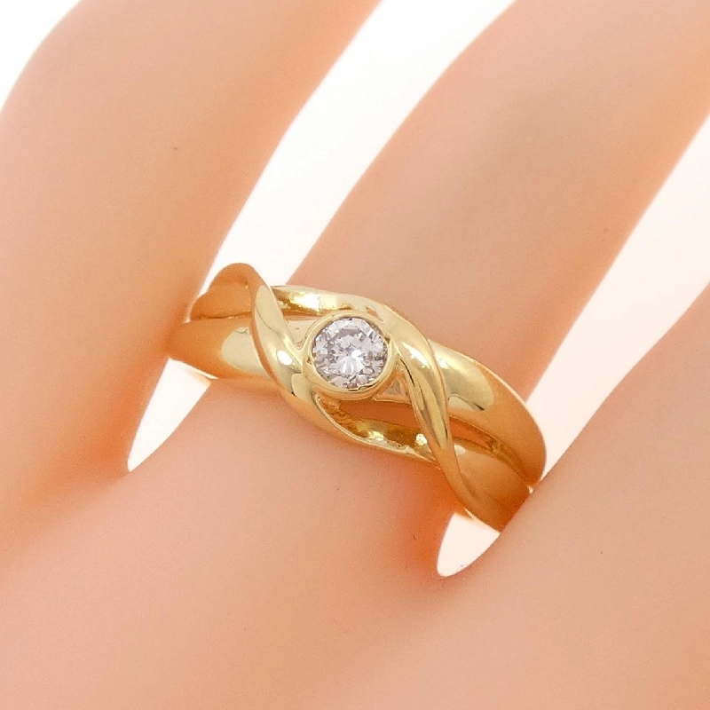 Nhẫn kim cương K18YG 0.15CT - Hàng hiệu Authentic 849970