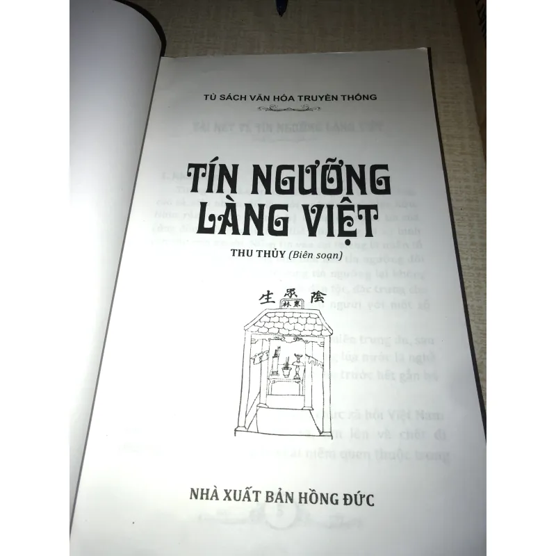 Tin Ngưỡng Làng Việt-Thu Thuỷ Nhà xuất bản hồng đức  937469