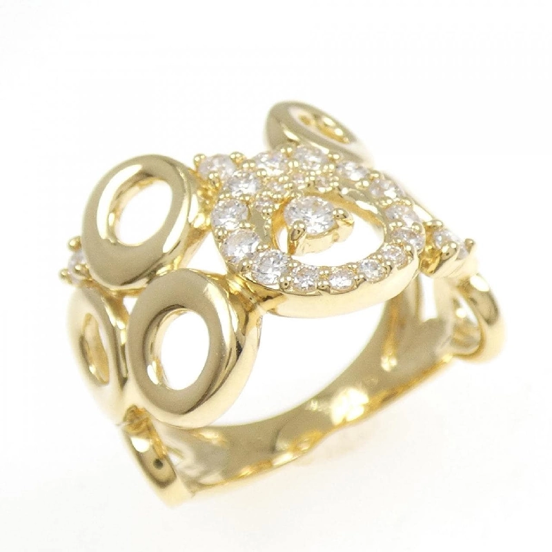 Nhẫn kim cương K18YG 0.45CT 672553