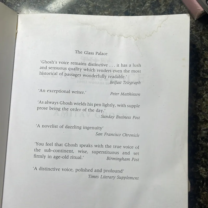 The glass palace Amitav Ghosh 674041