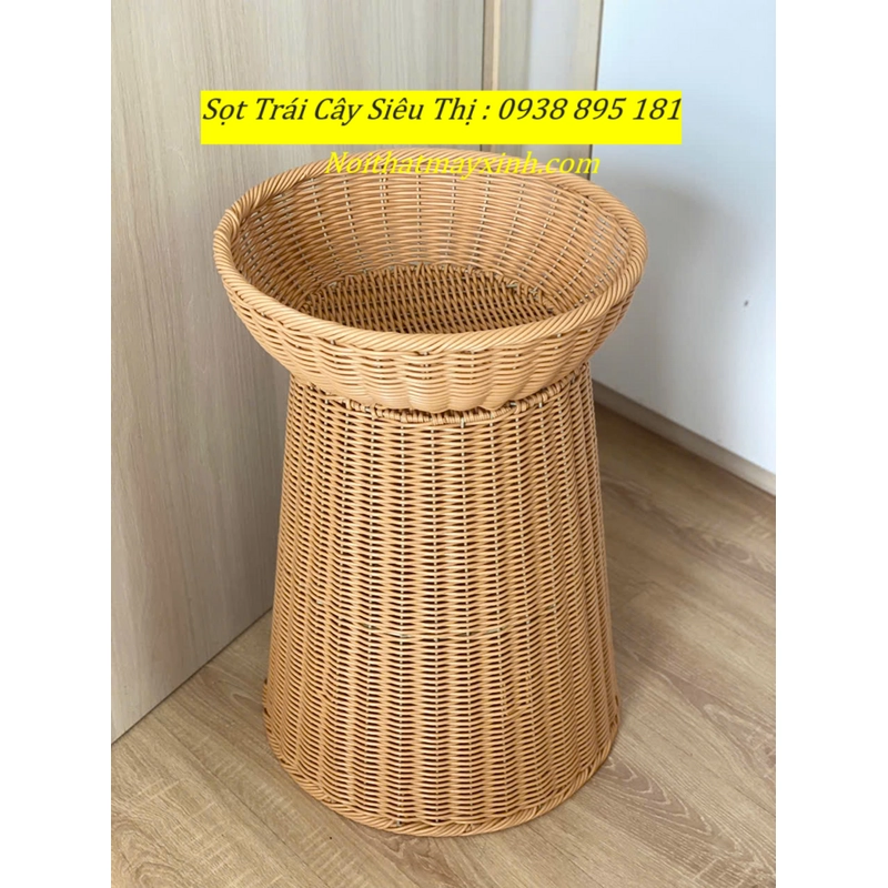 Giỏ mây trưng bày trái cây, giỏ mây đựng trái cây siêu thị chính hãng 478789